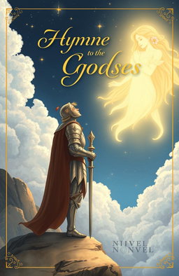 An enchanting book cover illustration for the novel titled 'Hymne to the Goddess'