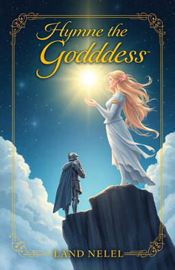 An enchanting book cover illustration for the novel titled 'Hymne to the Goddess'