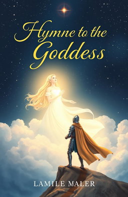 An enchanting book cover illustration for the novel titled 'Hymne to the Goddess'