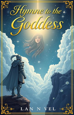 An enchanting book cover illustration for the novel titled 'Hymne to the Goddess'