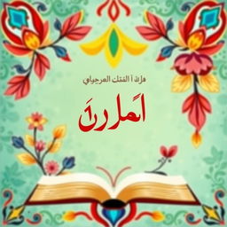 A beautifully designed book introduction graphic featuring the Persian text "معرفی کتاب" in an elegant and attractive font