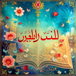 A beautifully designed book introduction graphic featuring the Persian text "معرفی کتاب" in an elegant and attractive font