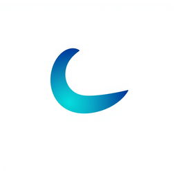A sleek and modern logo design featuring a stylized letter 'A' that embodies elegance and simplicity, using a gradient of deep blue to teal