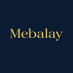 A modern and stylish logo design for the brand name 'Mebalay'