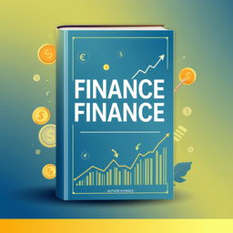 A creative book cover design for a finance-themed book, featuring a sleek, modern aesthetic with elements symbolizing money and investment