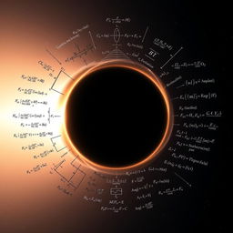 A visually striking poster depicting the first image ever captured of a black hole by the Event Horizon Telescope