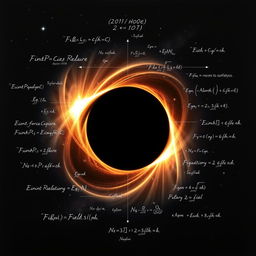 A visually striking poster depicting the first image ever captured of a black hole by the Event Horizon Telescope