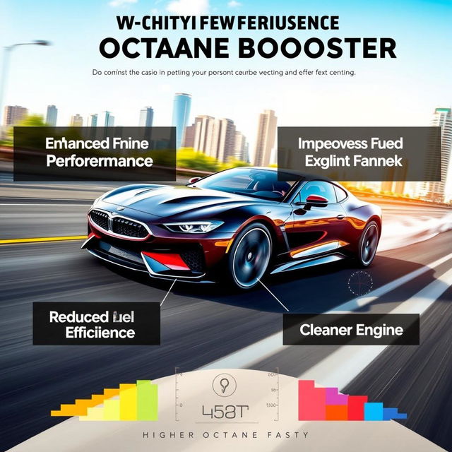 An infographic depicting the positive influences of using octane booster in cars