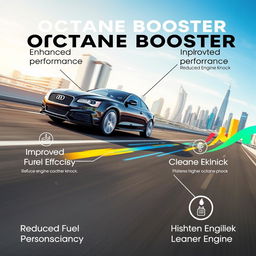 An infographic depicting the positive influences of using octane booster in cars