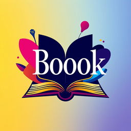 A sleek and modern book logo featuring the title of the book creatively integrated into the design