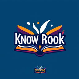A sleek and modern book logo featuring the title of the book creatively integrated into the design