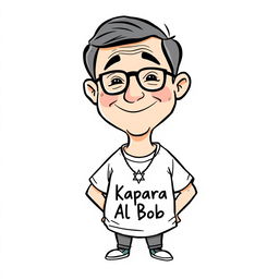 A simple, charming cartoon drawing of Bob the food critic