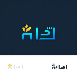 A logo design featuring the name 'جاوید' in elegant, modern typography
