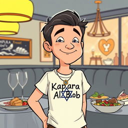 A cartoon of a 21-year-old French food critic named Bob