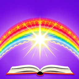 A beautiful book cover featuring a vibrant violet background