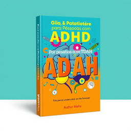 An engaging and informative eBook cover design for a guide on ADHD