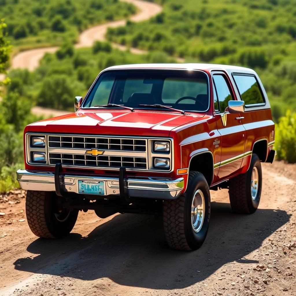 A classic 1984 Chevrolet Blazer, showcasing its timeless rugged design and robust features