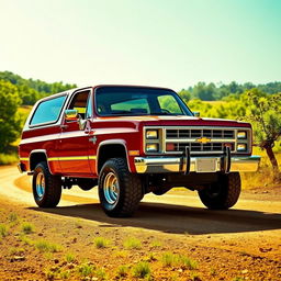 A classic 1984 Chevrolet Blazer, showcasing its timeless rugged design and robust features