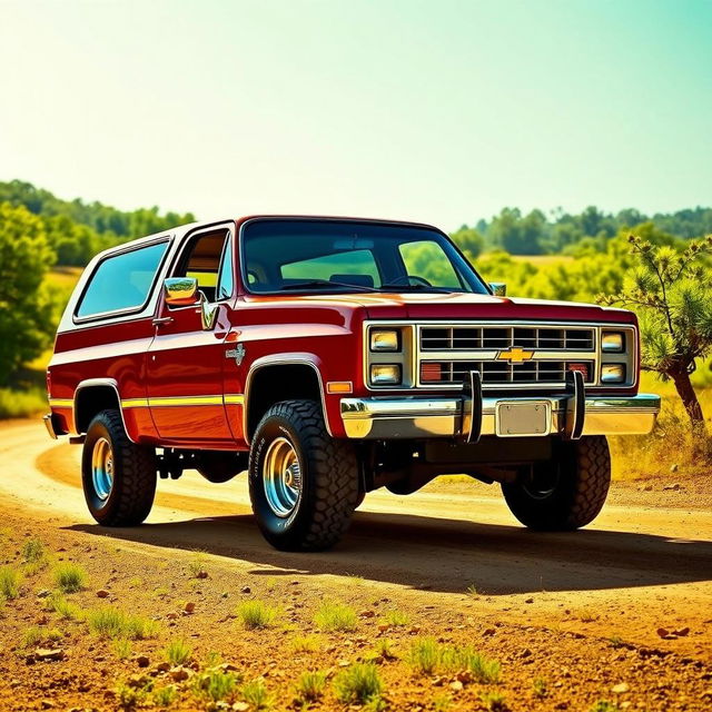 A classic 1984 Chevrolet Blazer, showcasing its timeless rugged design and robust features