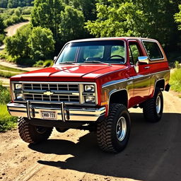 A classic 1984 Chevrolet Blazer, showcasing its timeless rugged design and robust features