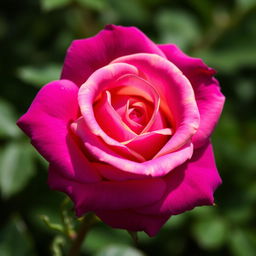 A beautiful, intense violet rose with vibrant yellow edges, showcasing the rich colors in all their splendor