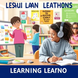 A vibrant educational graphic illustrating two distinct learning methods