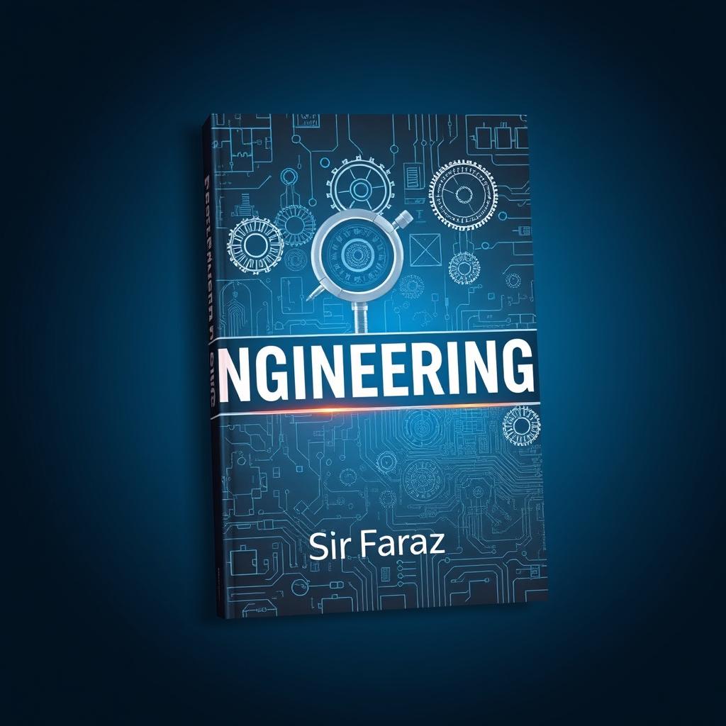A full-size book cover design for the title "Engineering" by Sir Faraz, published in 2025