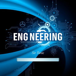 A full-size book cover design for the title "Engineering" by Sir Faraz, published in 2025