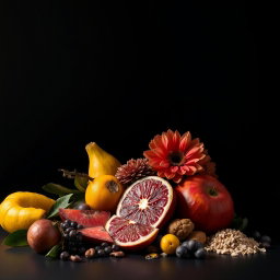 Aesthetically pleasing composition featuring a dark black background that enhances the realism of the subject