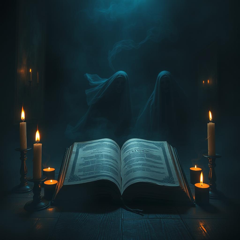 A terrifying scene inspired by supernatural horror