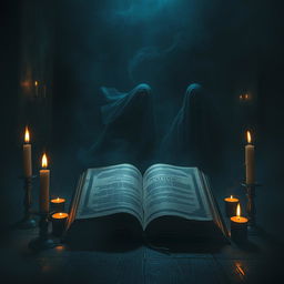 A terrifying scene inspired by supernatural horror