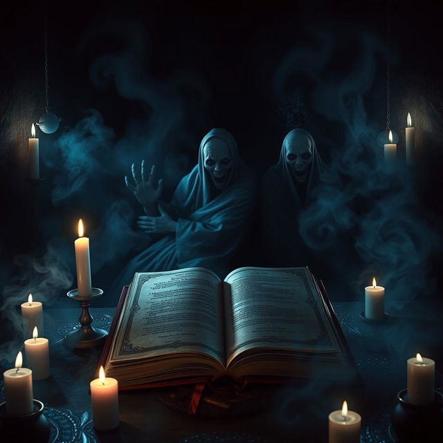 A terrifying scene inspired by supernatural horror