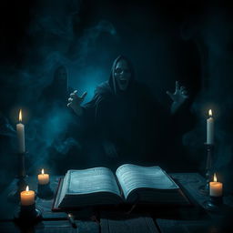 A terrifying scene inspired by supernatural horror