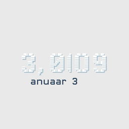 The date 'January 3, 2009' displayed in a Calibri font, with a pixelated effect to give it a digital, retro look