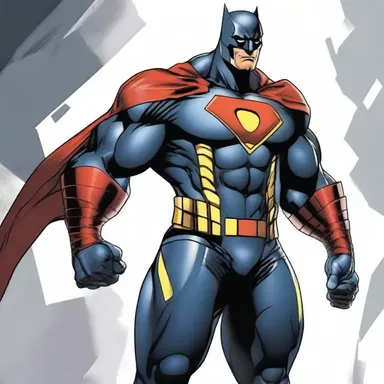 The superhero's suit had sharp acanthas on the shoulders, giving him a fierce and intimidating appearance.