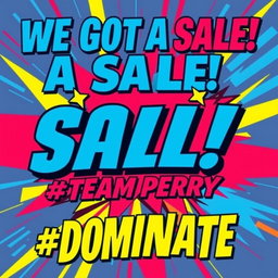 A vibrant and eye-catching poster featuring bold, colorful graphics