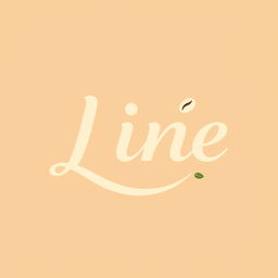 A stylish and modern logo design for a cafe named 'Line'