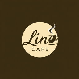 A modern and stylish logo design for 'Line Cafe'