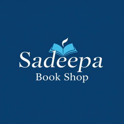An ultra realistic logo design for a book shop named 'Sadeepa Book Shop'