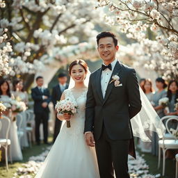 A magical wedding scene featuring actor Chen Zhen Yuan and Song Yuqi