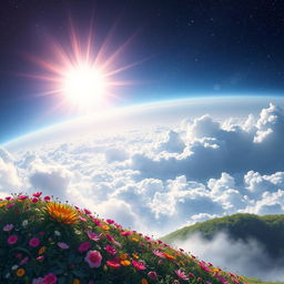 A serene and spiritual scene representing the Quranic verse 'Indeed, His command, when He intends a thing, is only that He says to it, 'Be,' and it is