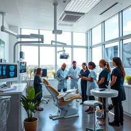 A modern dental clinic showcasing advanced dental technology and innovations in dental medicine