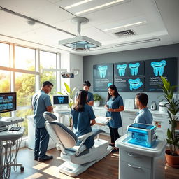 A modern dental clinic showcasing advanced dental technology and innovations in dental medicine