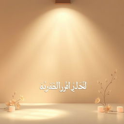 A serene background with soft light creating a peaceful atmosphere, featuring an elegant frame portrait image where the name 'المرحوم سعيد عبد الحميد الخطيب' is displayed in beautiful, flowing Arabic calligraphy at the bottom