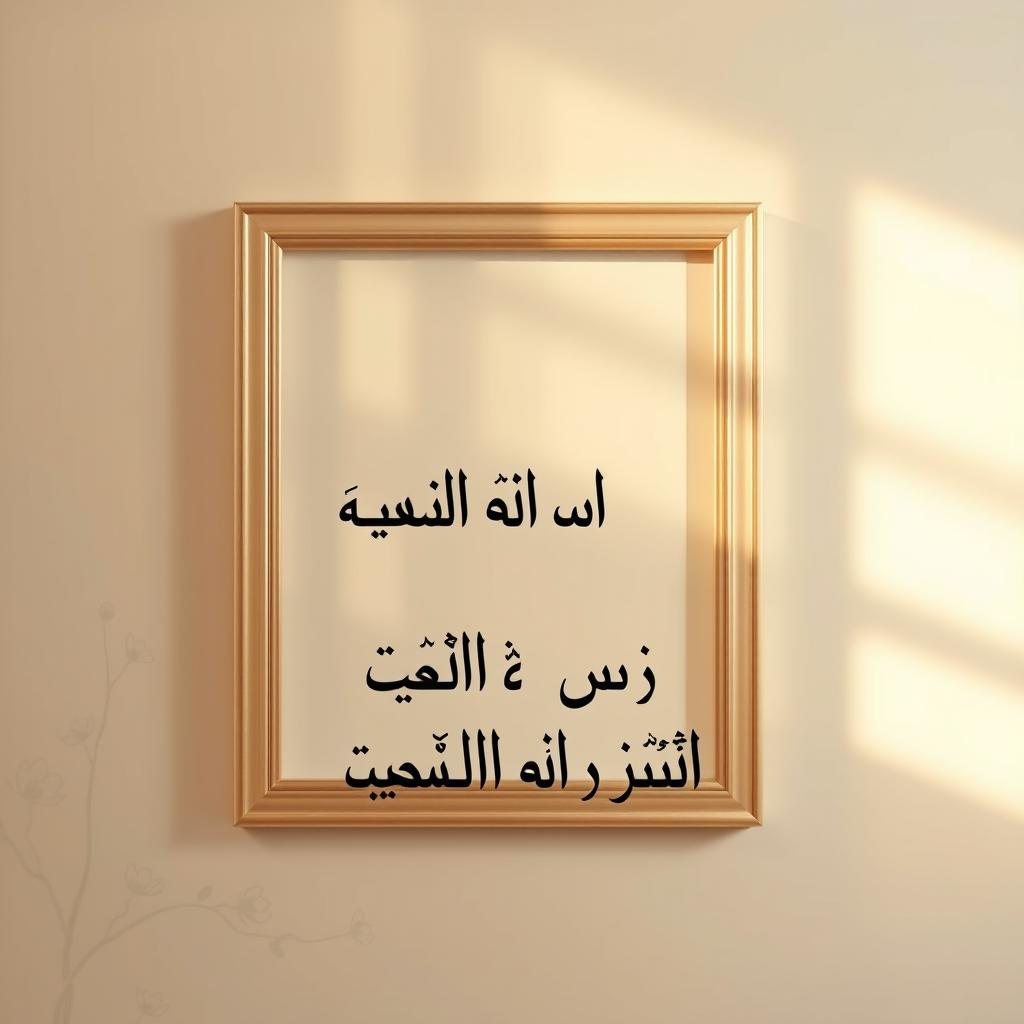 A serene background with soft light creating a peaceful atmosphere, featuring an elegant frame portrait image where the name 'المرحوم سعيد عبد الحميد الخطيب' is displayed in beautiful, flowing Arabic calligraphy at the bottom