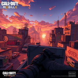 A highly detailed illustration of the iconic Artery map from Call of Duty Mobile (CODM)