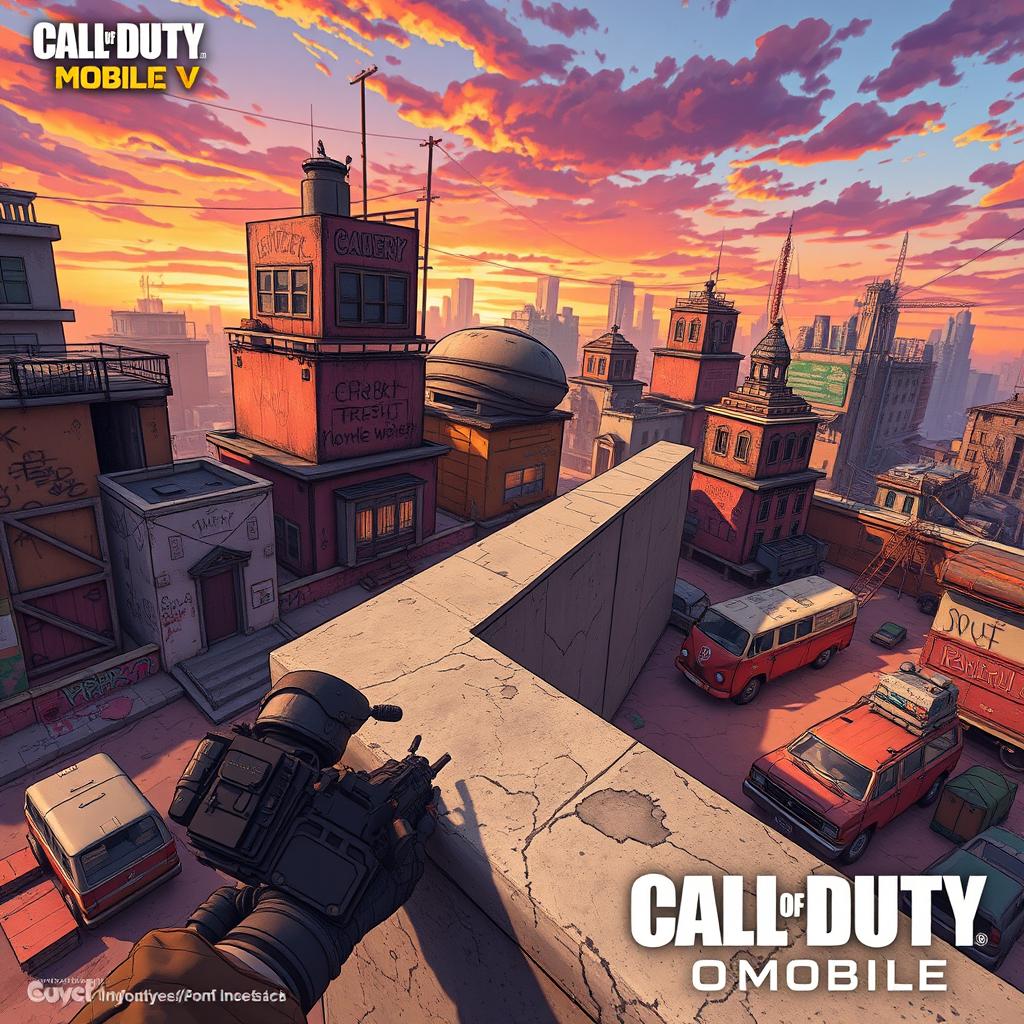 A highly detailed illustration of the iconic Artery map from Call of Duty Mobile (CODM)