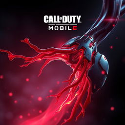 A futuristic, sleek depiction of an artery inspired by the aesthetic themes of Call of Duty Mobile (CODM)