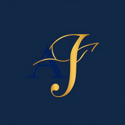 An elegant logo featuring the initials 'A' and 'J' intertwined in a sophisticated and modern style