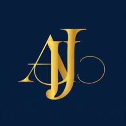 An elegant logo featuring the initials 'A' and 'J' intertwined in a sophisticated and modern style